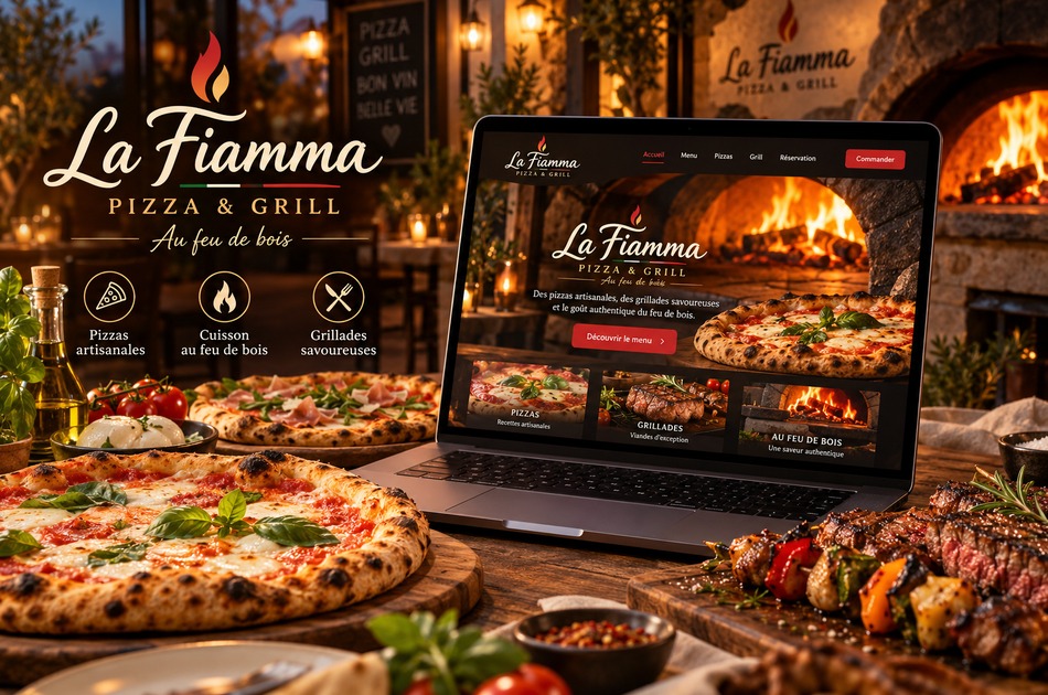 La Fiamma Pizza & Grill au feu de bois - site web en cours de finalisation